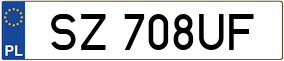 Trailer License Plate